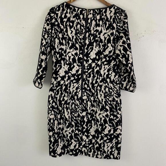 REISS black white metallic abstract animal print dress - Picture 7 of 7